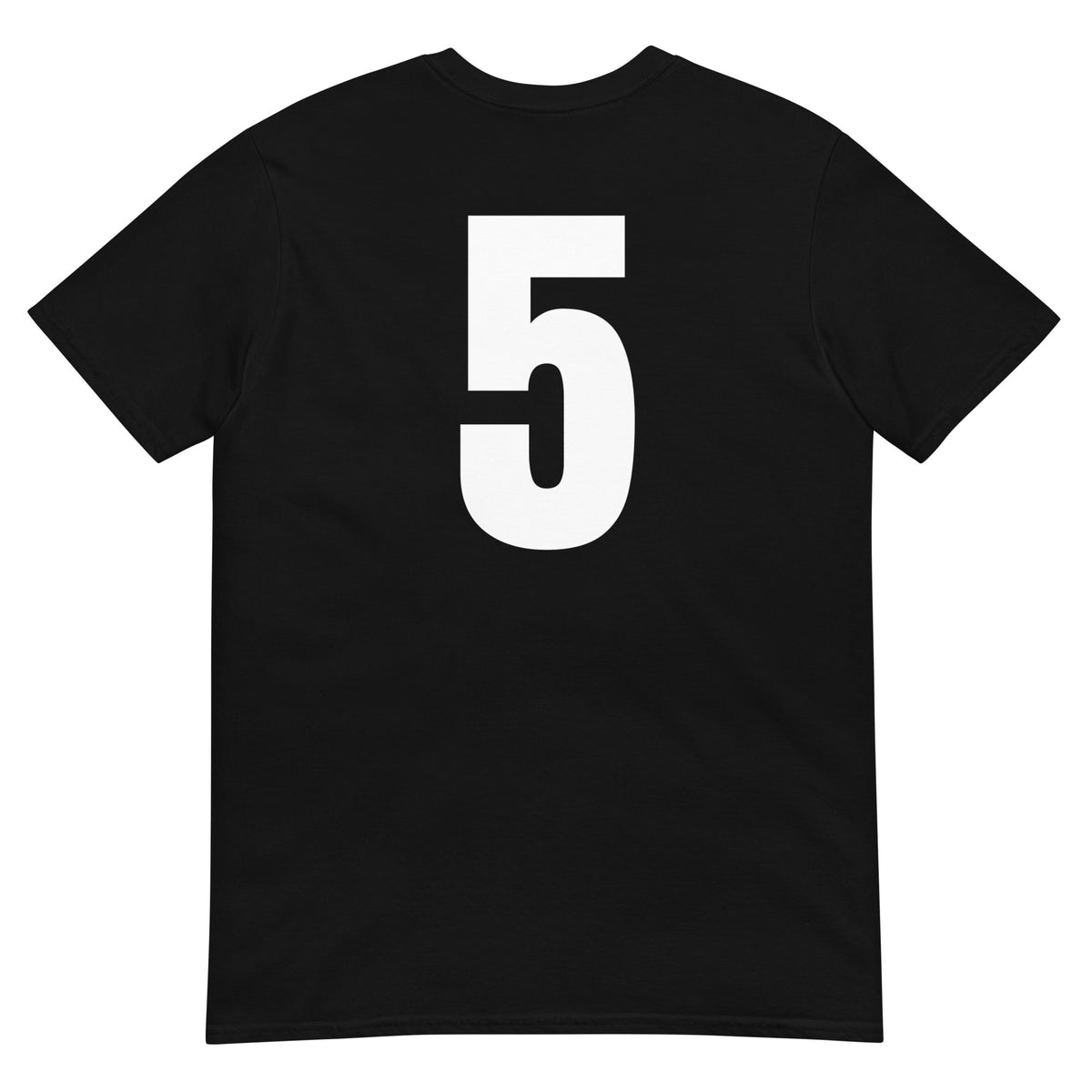 Numero 5 selässä t-paita