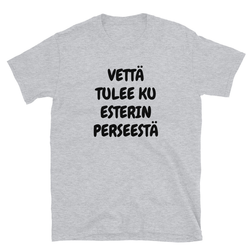 Vettä tulee ku Esterin perseestä t-paita