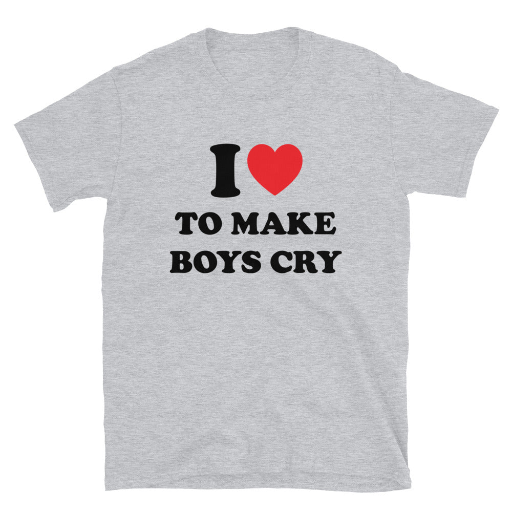 I ❤️ To Make Boys Cry t-paita