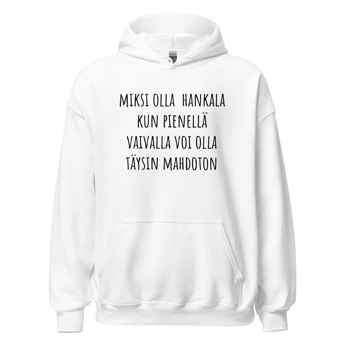 Miksi olla hankala huppari