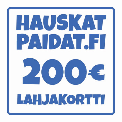 Haustkatpaidat.fi lahjakortti
