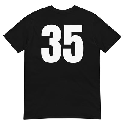 Numero 35 selässä t-paita