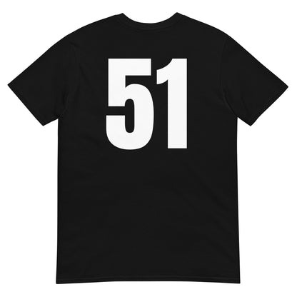 Numero 51 selässä t-paita