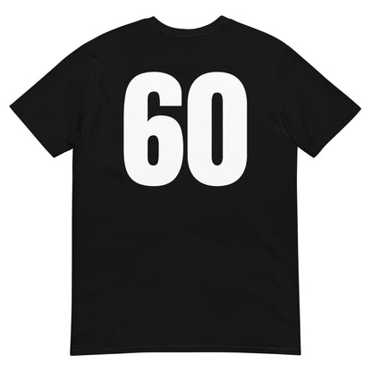 Numero 60 selässä t-paita