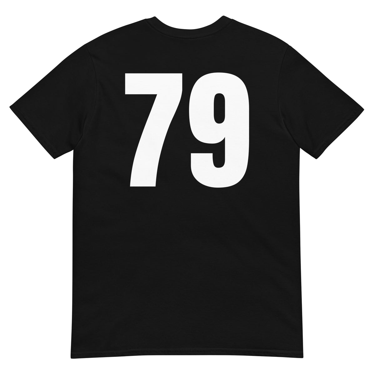 Numero 79 selässä t-paita