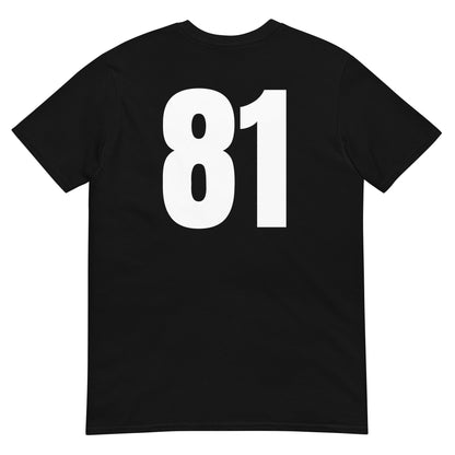 Numero 81 selässä t-paita