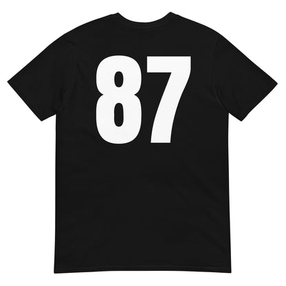 Numero 87 selässä t-paita