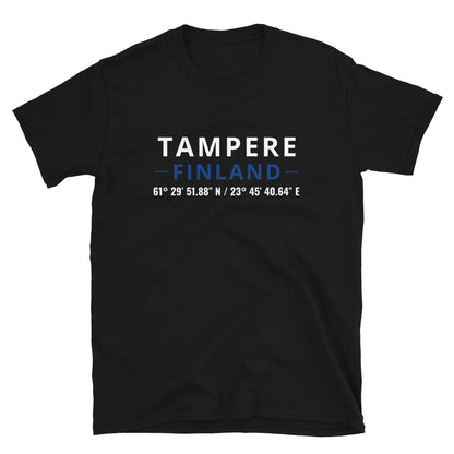 Tampere - Koordinaatit t-paita