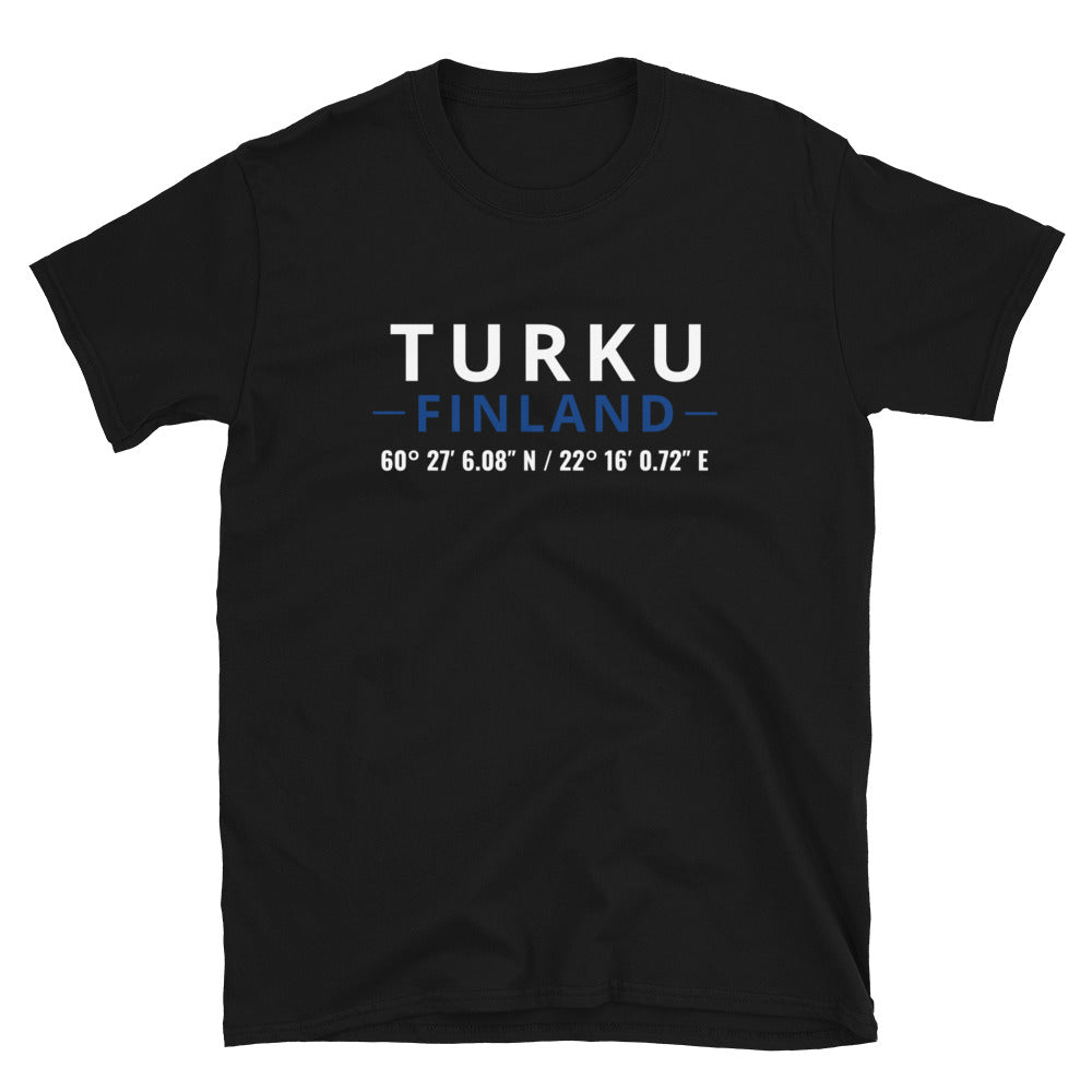 Turku - Koordinaatit t-paita