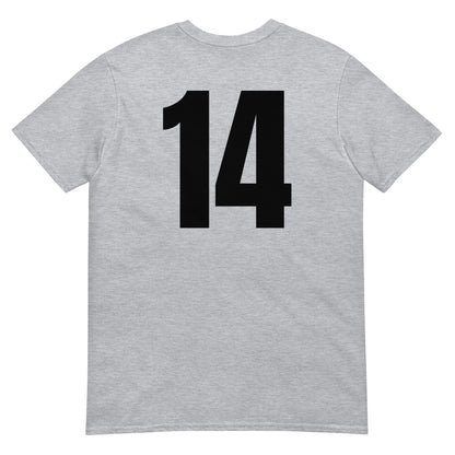 Numero 14 selässä t-paita
