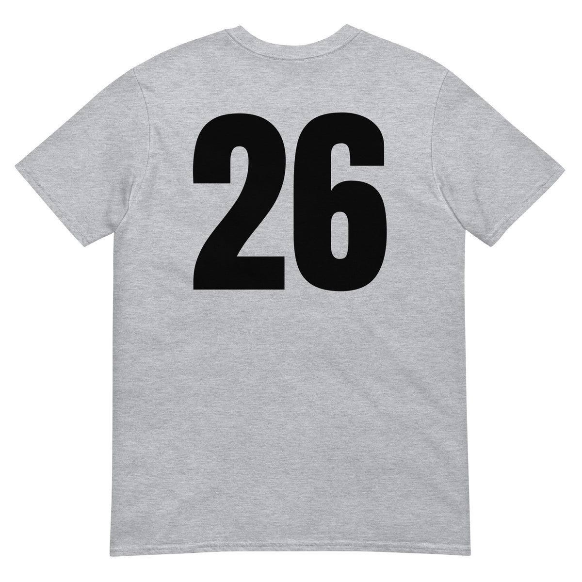 Numero 26 selässä t-paita