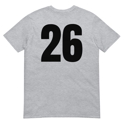 Numero 26 selässä t-paita