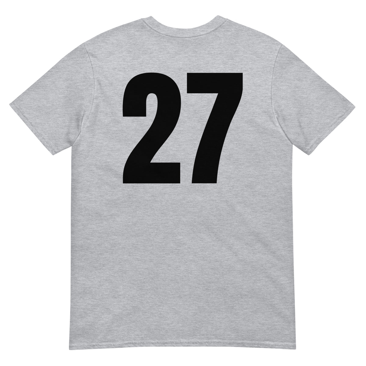Numero 27 selässä t-paita