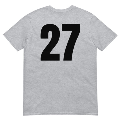 Numero 27 selässä t-paita