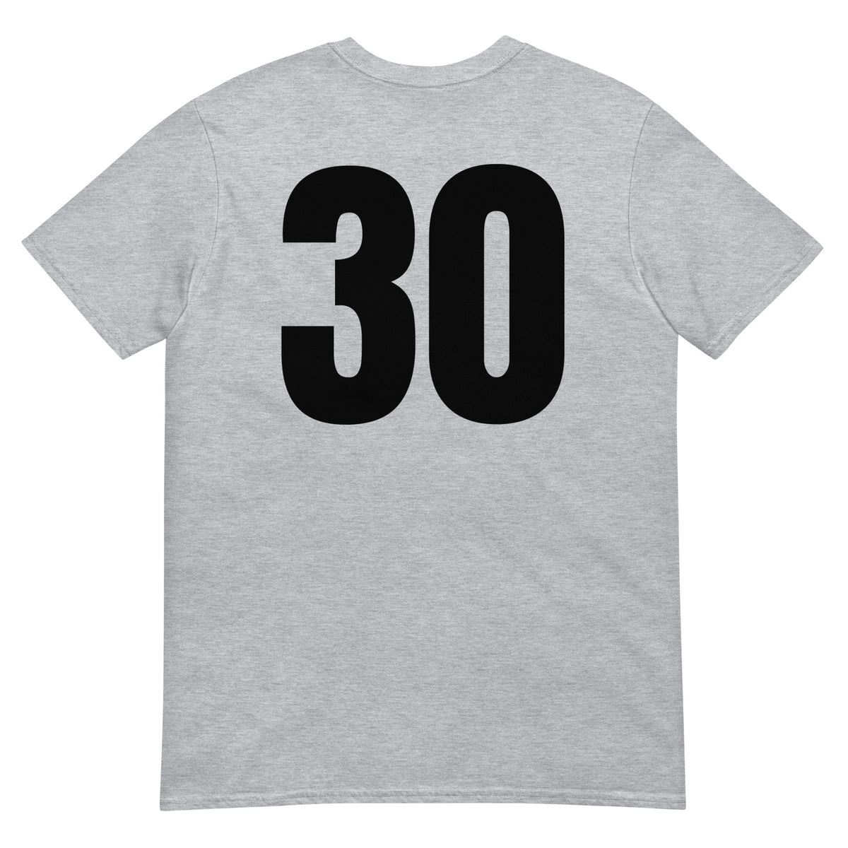 Numero 30 selässä t-paita
