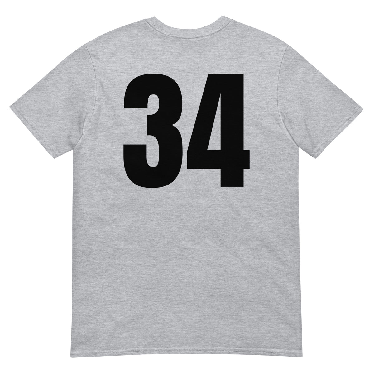 Numero 34 selässä t-paita