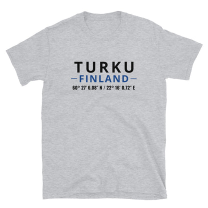 Turku - Koordinaatit t-paita
