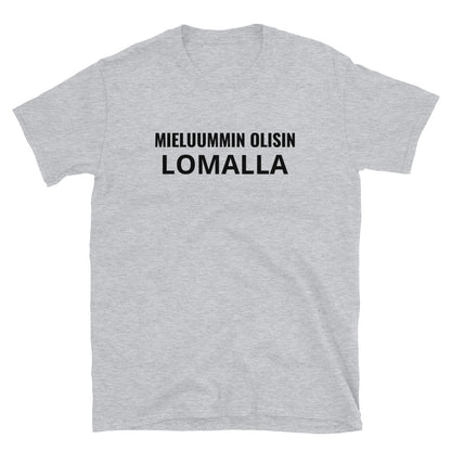 Mieluummin olisin lomalla t-paita