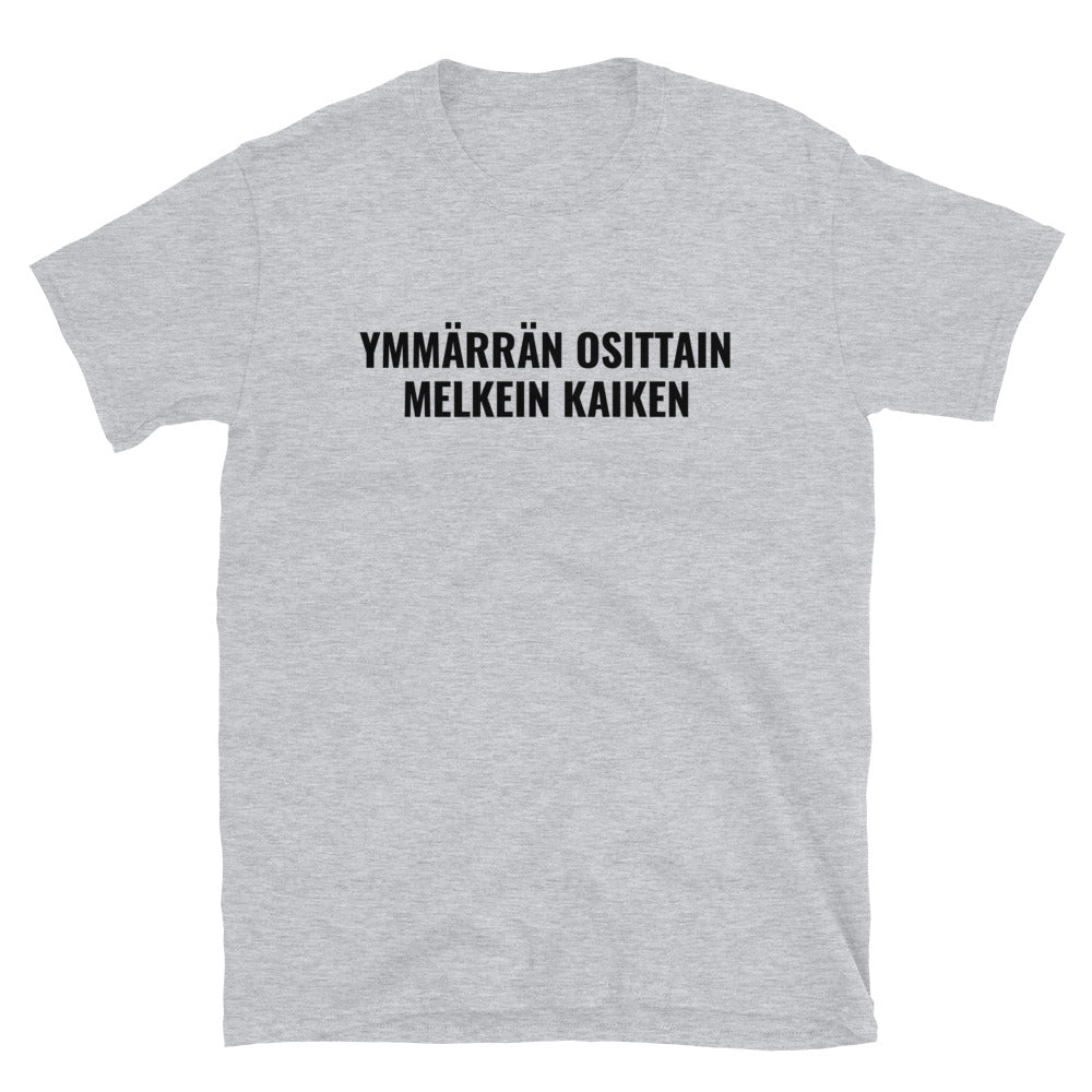 Ymmärrän osittain melkein kaiken t-paita
