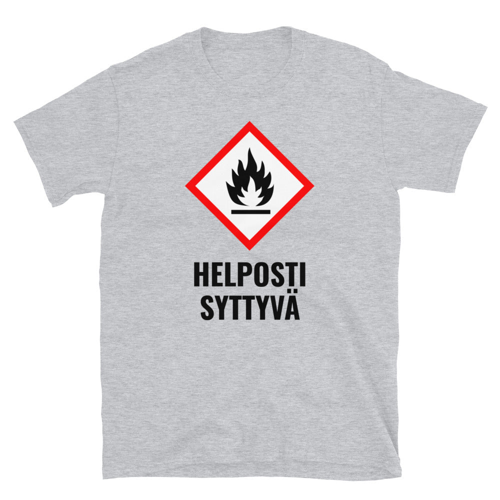 Helposti syttyvä t-paita