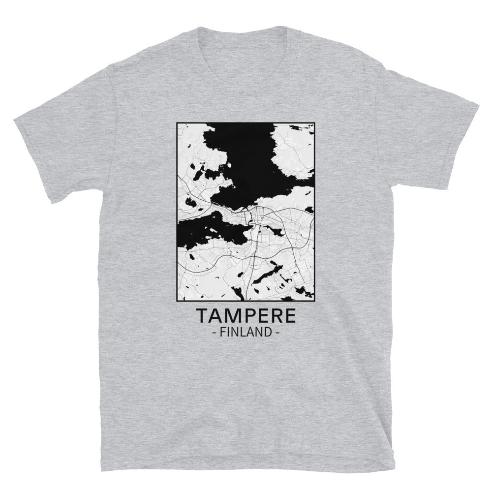Tampere - kartta t-paita