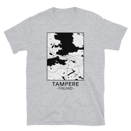 Tampere - kartta t-paita