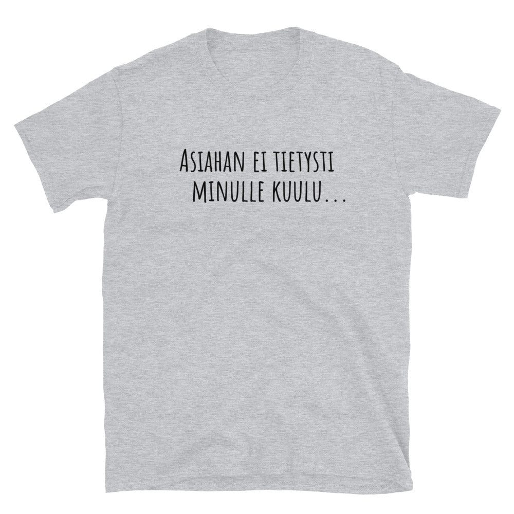 Asiahan ei tietysti minulle kuulu t-paita