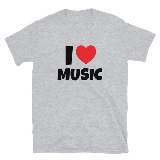 I ❤️ Music t-paita