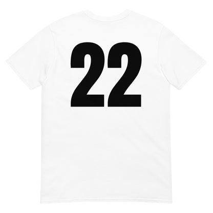 Numero 22 selässä t-paita