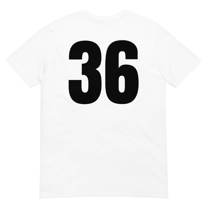 Numero 36 selässä t-paita