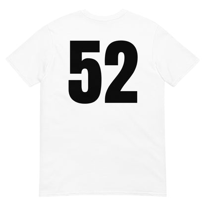 Numero 52 selässä t-paita