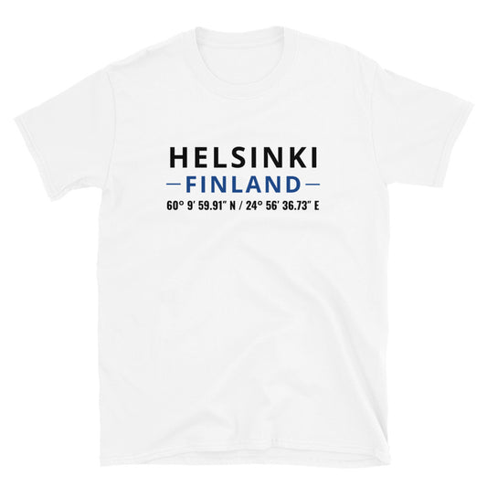 Helsinki - Koordinaatit t-paita