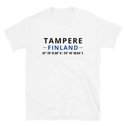 Tampere - Koordinaatit t-paita