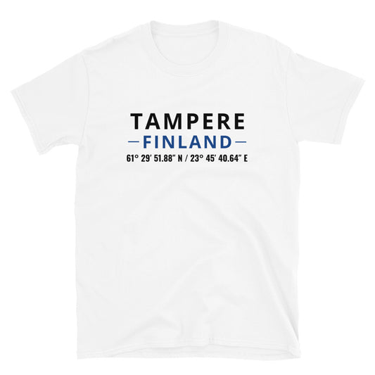 Tampere - Koordinaatit t-paita