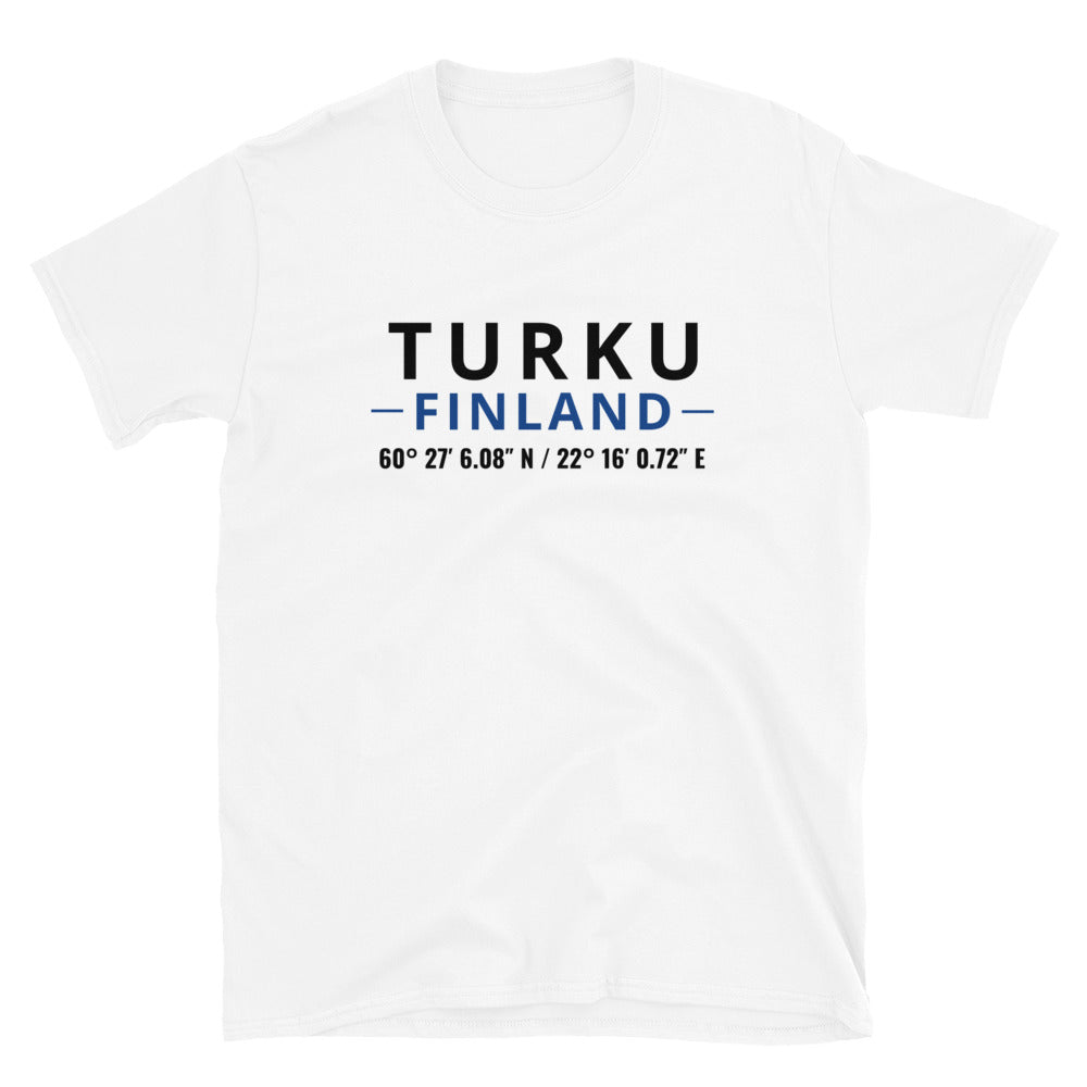 Turku - Koordinaatit t-paita