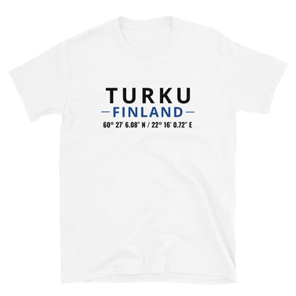 Turku - Koordinaatit t-paita