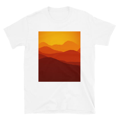 Vuoret auringonlaskussa t-paita