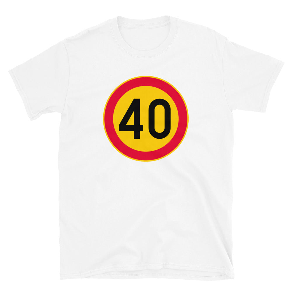 40 vuotta t-paita