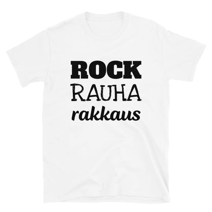 Rock rauha ja rakkaus t-paita