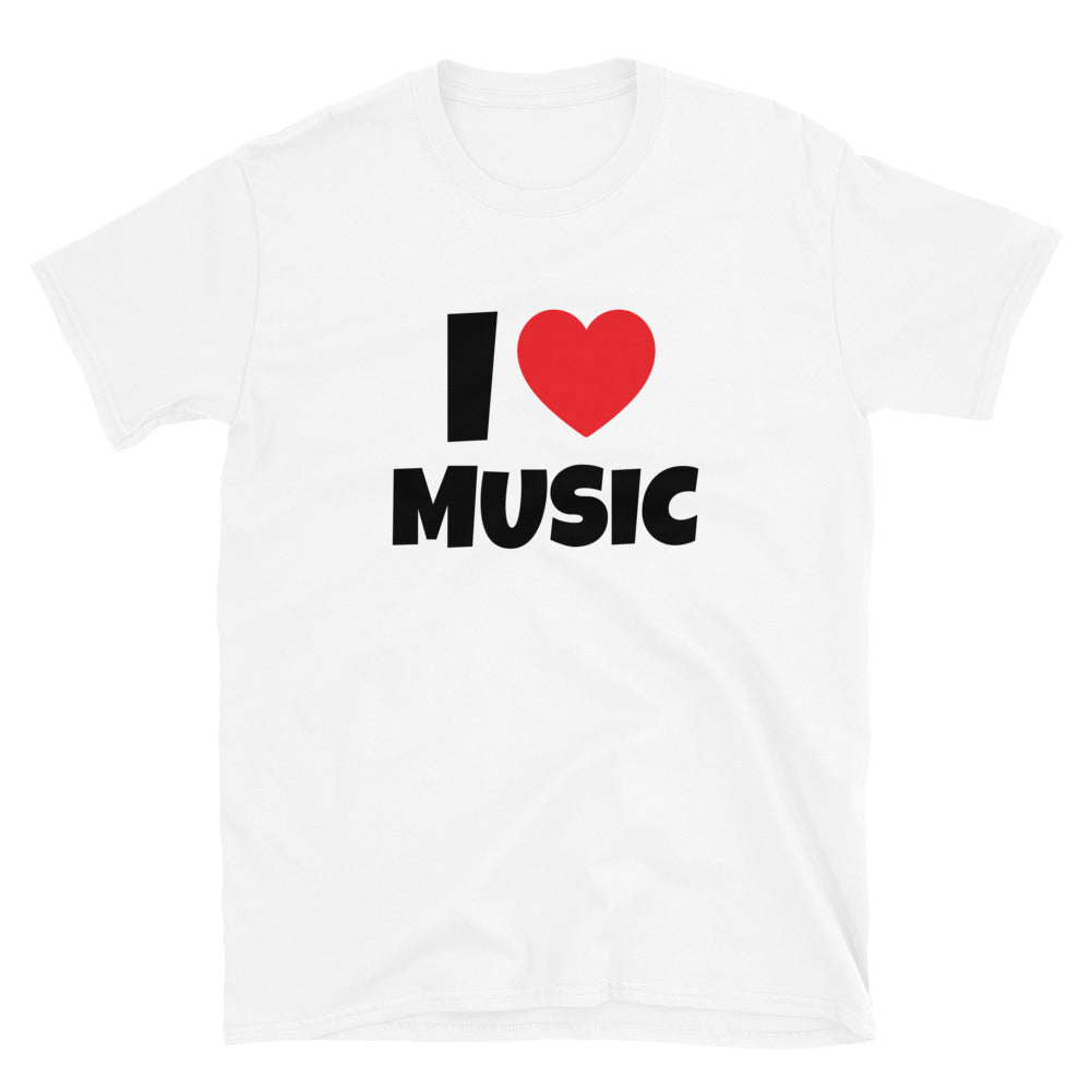 I ❤️ Music t-paita